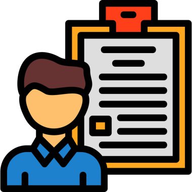 İş görüşmesi simgesi, özet biçimi