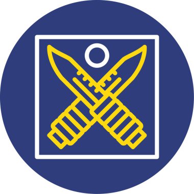 Modern b 'nin vektör illüstrasyonu silah ikonundan yoksun