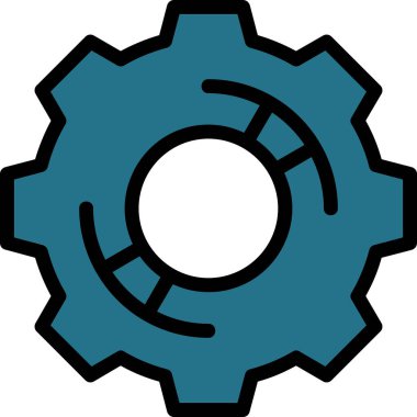 dişli simgesi vektör illüstrasyonu