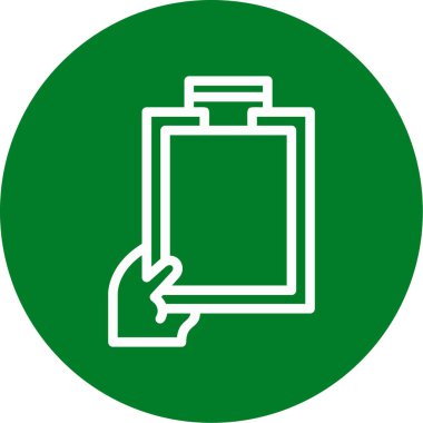 belge simgesi vektör illüstrasyonu