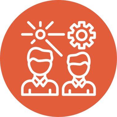 Takım. Web simgesi basit illüstrasyon