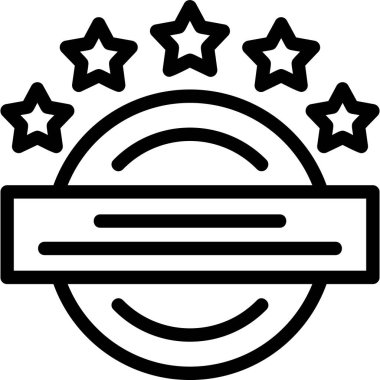 Açık görev konumu simgesi Satır Simgesi, Vektör İllüstrasyonu