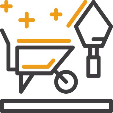 Tramvay arabası simgesi taslak biçiminde