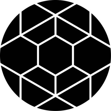 soyut altıgen geometrik şekil