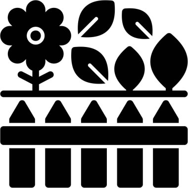 bitki simgesi vektör illüstrasyonu