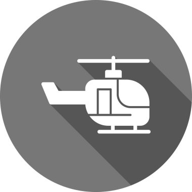 Helikopter simge vektör çizim