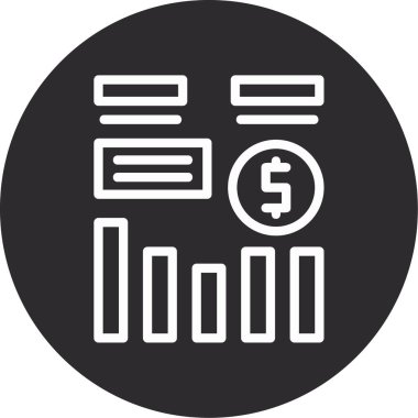 Para için. Web simgesi basit illüstrasyon