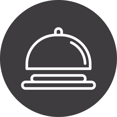 Yemek. Web simgesi basit illüstrasyon