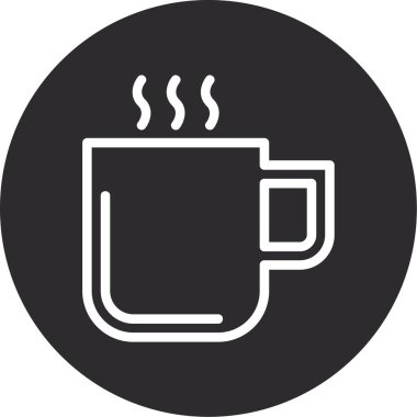 Kupa ikonu. kahve ikonu illüstrasyon, içecek, kahve, sıcak, kahve