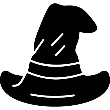 Cadı. Web simgesi basit illüstrasyon