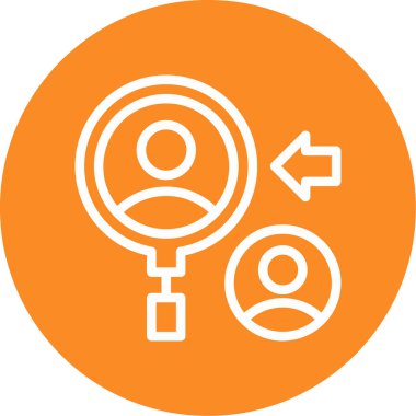 Kadın Kullanıcı simgesi vektör illüstrasyonu