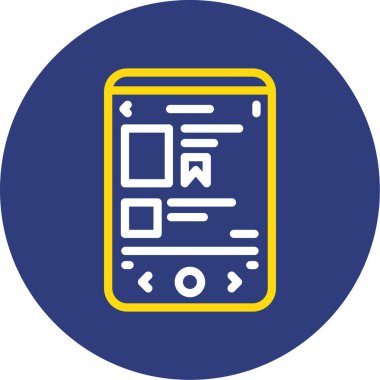 mobil uygulama vektör çizimi