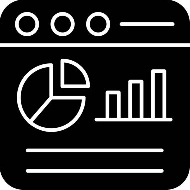 iş grafiği vektör simgesi