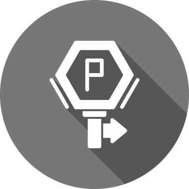 park işareti vektör çizgisi simgesi, imza veya illüstrasyon, sembol