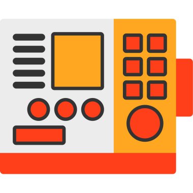 Hesap makinesi. Web simgesi basit illüstrasyon