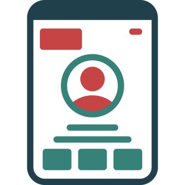 Cep telefonu. Basit resimleme