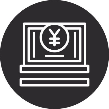 yen simge vektör illüstrasyonu