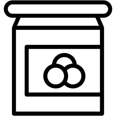 Yemek. Web simgesi basit illüstrasyon