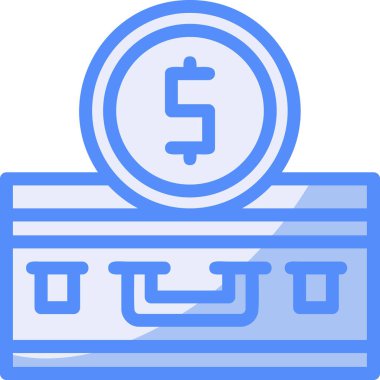 Banka dolar nakit ikonu - taslak biçimi