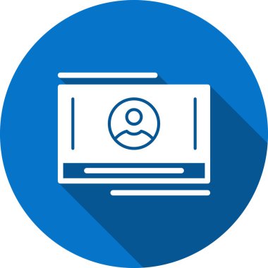 izleyici ikon vektör illüstrasyonu