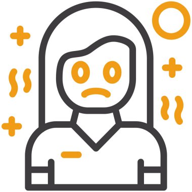 Üzücü. Web simgesi basit illüstrasyon