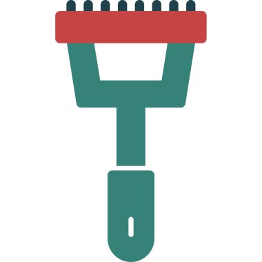 Kırmızı ve beyaz simgenin vektör illüstrasyonu