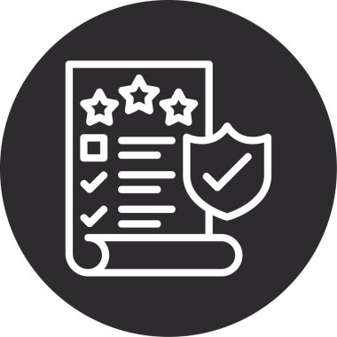 Kontrol listesi simgesi, vektör illüstrasyonu