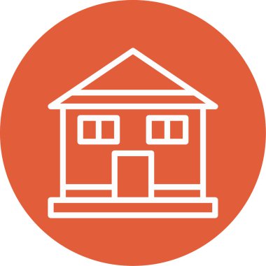 vektör evi simgesi, illüstrasyon