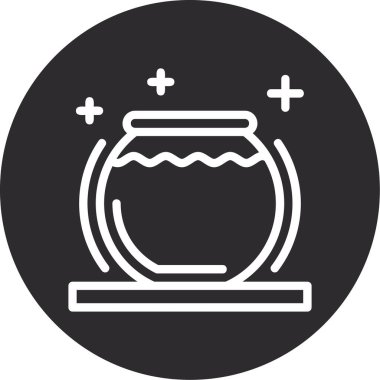 Kavanoz ikonu vektör illüstrasyonu