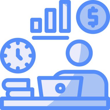 Para için. Web simgesi basit illüstrasyon