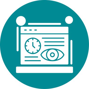 Göz simgesi vektör illüstrasyonu