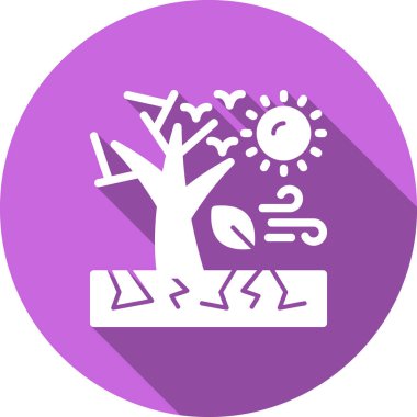 Modern ağaç simgesinin vektör illüstrasyonu