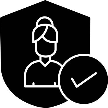 Bir insan simgesinin vektör illüstrasyonu