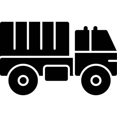 Kamyon. Web simgesi basit illüstrasyon