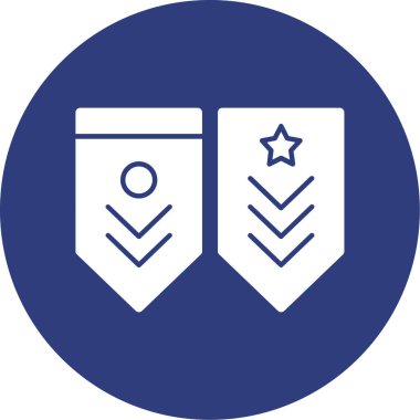 Askeri simgenin vektör illüstrasyonu