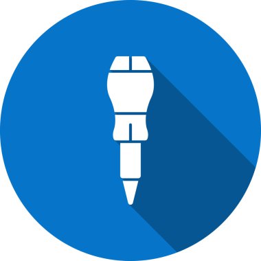 fırça simgesi soyut arka grubunda izole edildi