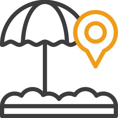 Seyahat simgesinin vektör illüstrasyonu