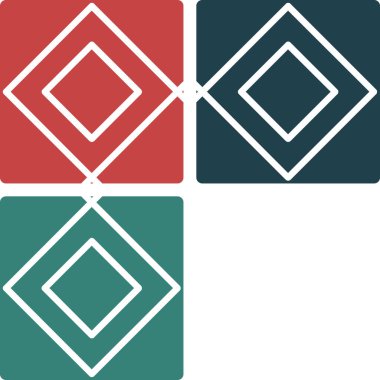 Bir dizi farklı geometrik figürün vektör çizimi