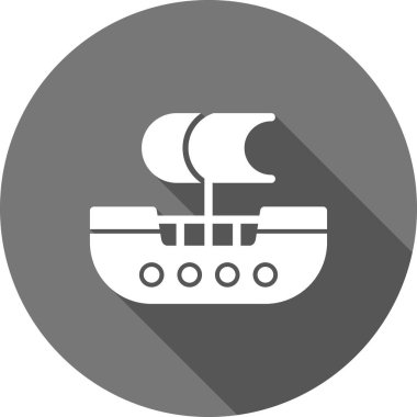 Bir teknenin vektör çizimi