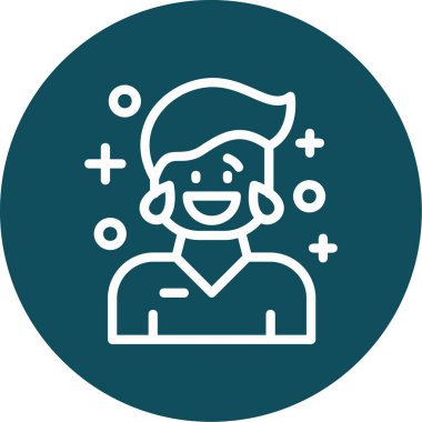 avatar male icon, vector illustration