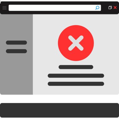 Moda biçimi izole edilmiş arkaplanda tarayıcı simgesi