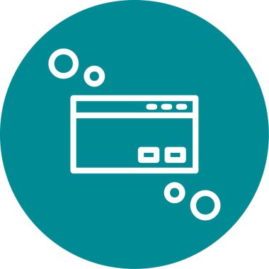 seo modern simgesinin vektör illüstrasyonu