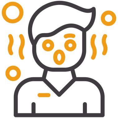 Bir insan simgesinin vektör illüstrasyonu