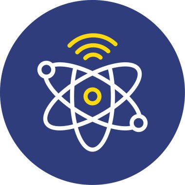 atom simgesi, illüstrasyon vektör tasarımı
