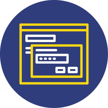 Web simgesi, vektör illüstrasyonu