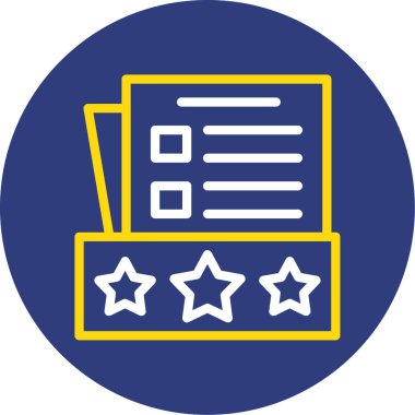 Yıldız simgesinin vektör illüstrasyonu