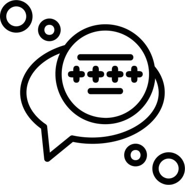 Konuş. Web simgesi basit illüstrasyon