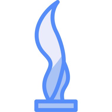 Meşale simgesi vektör illüstrasyonu