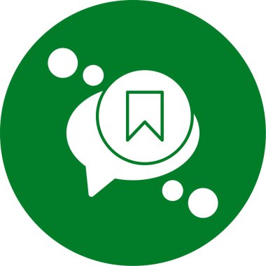 Sohbet balonu simgesinin vektör çizim