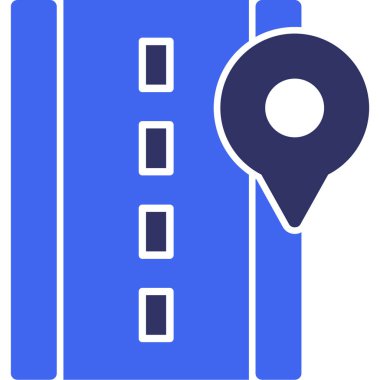 konum simgesi, vektör illüstrasyonu basit tasarım